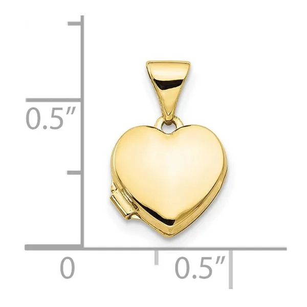 10Kt Gold Heart Locket Pendant Image 4 John Anthony Jewellers Ltd. Kitchener, ON