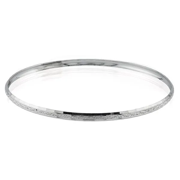 10K White Gold Patterned Bangle Bracelet John Anthony Jewellers Ltd. Kitchener, ON