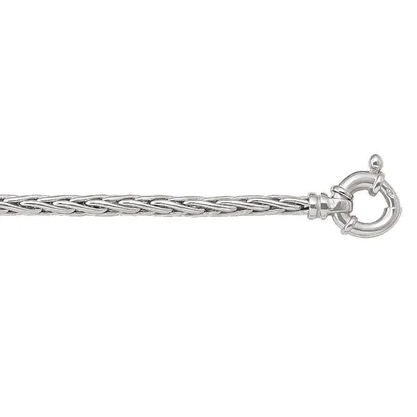 14K White Gold Hollow Wheat Bracelet John Anthony Jewellers Ltd. Kitchener, ON