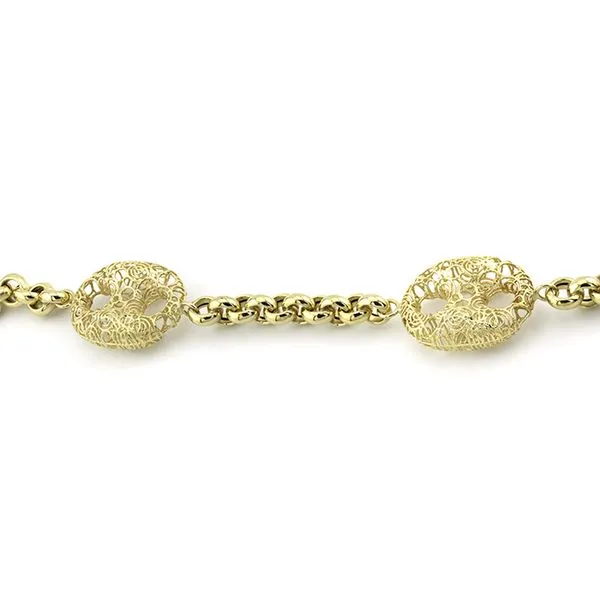 18K Yellow Gold Fancy Link Bracelet John Anthony Jewellers Ltd. Kitchener, ON