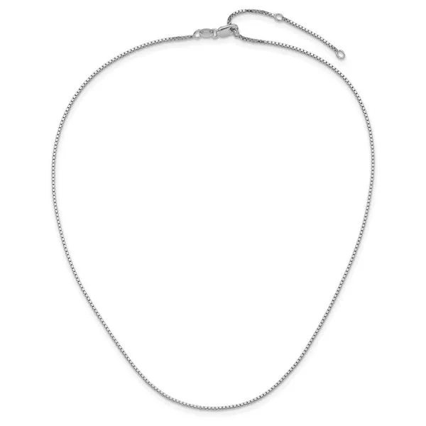 Italian Rhodium Plated Box Chain Image 2 John Anthony Jewellers Ltd. Kitchener, ON