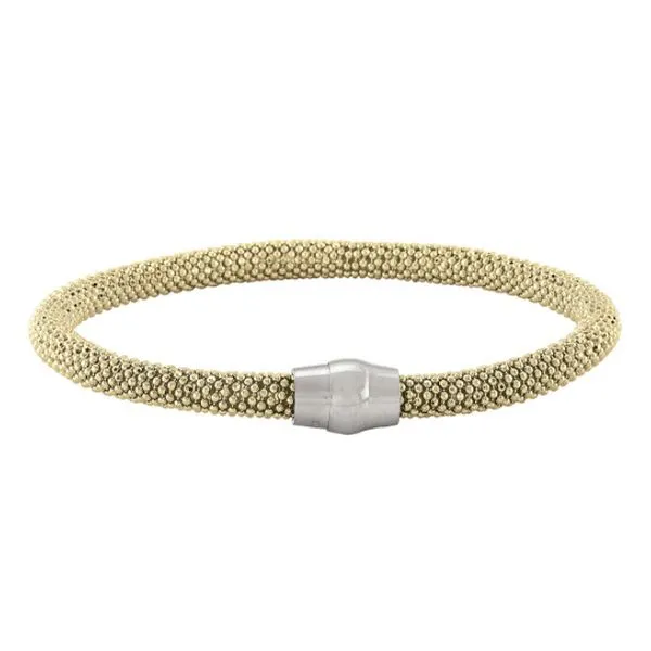 Italian Gold Tone Sterling Silver Flexible Mesh Bracelet John Anthony Jewellers Ltd. Kitchener, ON