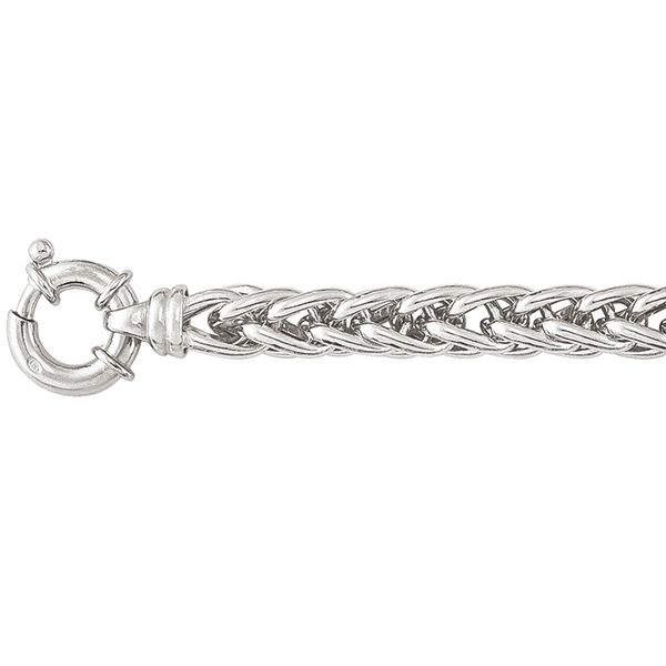 Italian Rhodium Plated Wheat Bracelet John Anthony Jewellers Ltd. Kitchener, ON