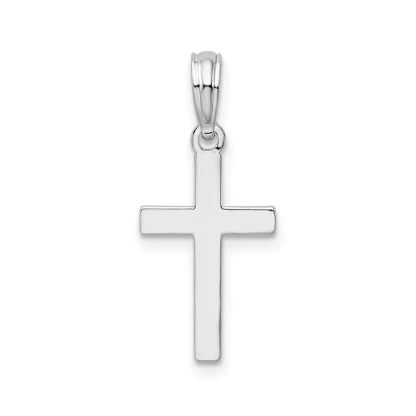 Rhodium Plated Sterling Silver Cross Pendant John Anthony Jewellers Ltd. Kitchener, ON