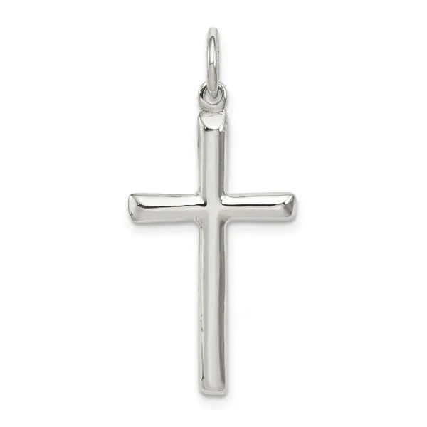 Rhodium Plated Sterling Silver Cross Pendant John Anthony Jewellers Ltd. Kitchener, ON