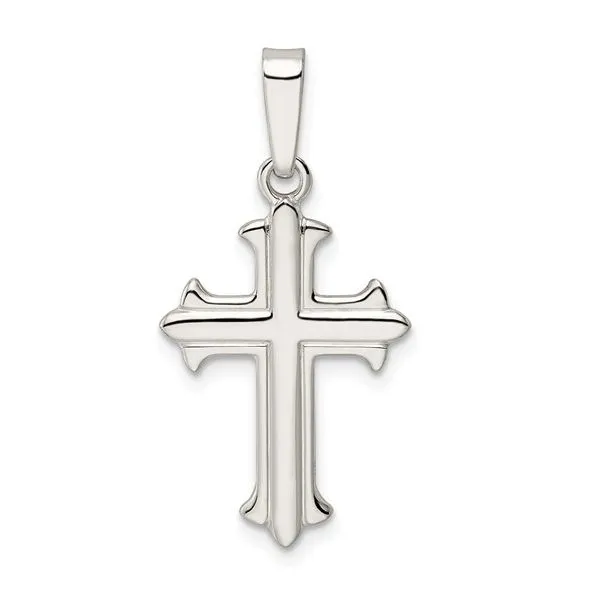 Rhodium Plated Sterling Silver Cross Pendant John Anthony Jewellers Ltd. Kitchener, ON
