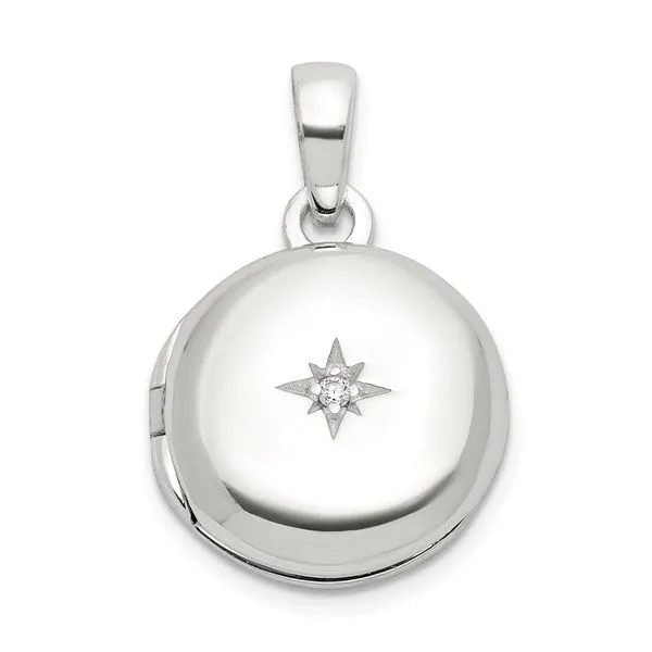 Sterling Silver Circular Locket Pendant John Anthony Jewellers Ltd. Kitchener, ON