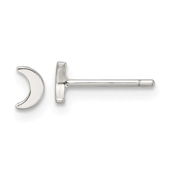 Sterling Silver Moon Stud Earrings John Anthony Jewellers Ltd. Kitchener, ON