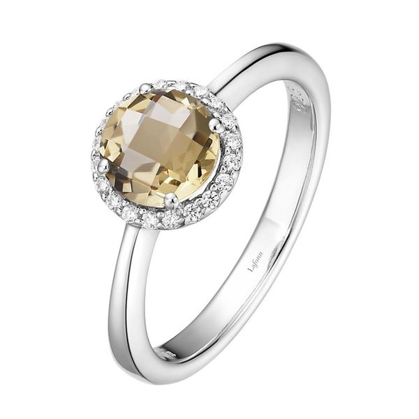 Platinum Bonded Citrine and Diamond Ring John Anthony Jewellers Ltd. Kitchener, ON