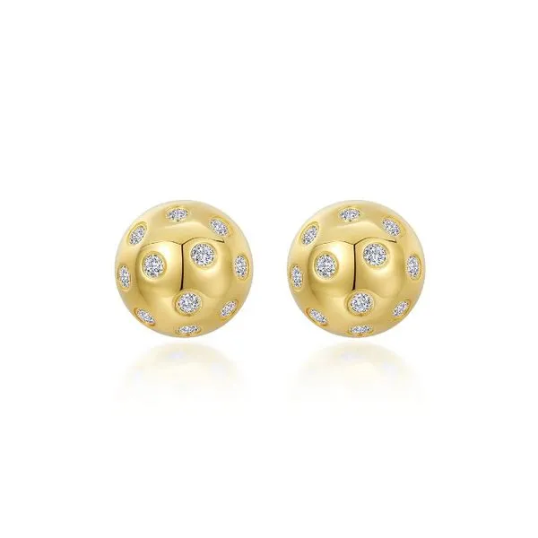 Gold Plated Sterling Silver Pickleball Stud Earrings John Anthony Jewellers Ltd. Kitchener, ON