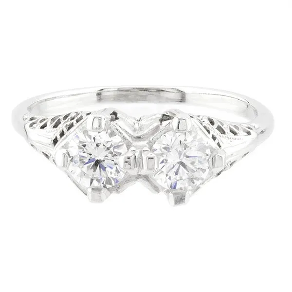 18K White Gold Filigree Engagement Ring John Anthony Jewellers Ltd. Kitchener, ON