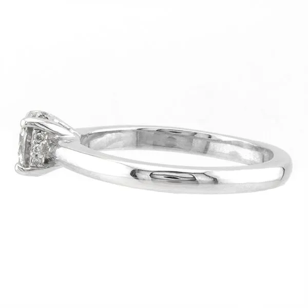 14K White Gold Hidden Halo Engagement Ring Image 3 John Anthony Jewellers Ltd. Kitchener, ON