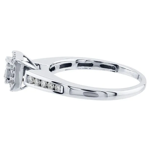 10K White Gold Illusion Set Engagement Ring Image 3 John Anthony Jewellers Ltd. Kitchener, ON