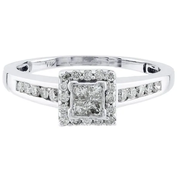 10K White Gold Illusion Set Engagement Ring John Anthony Jewellers Ltd. Kitchener, ON