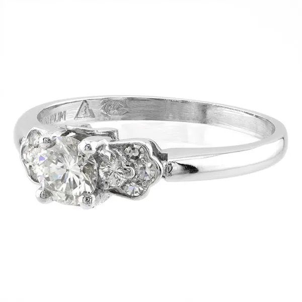 Platinum Diamond Accent Engagement Ring Image 2 John Anthony Jewellers Ltd. Kitchener, ON