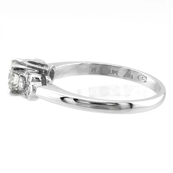 Platinum Diamond Accent Engagement Ring Image 3 John Anthony Jewellers Ltd. Kitchener, ON