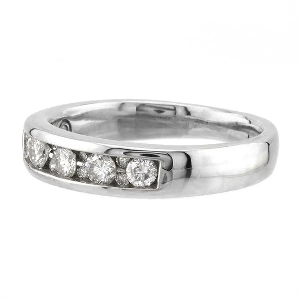 14K White Gold Diamond Channel Set Wedding Band Image 2 John Anthony Jewellers Ltd. Kitchener, ON