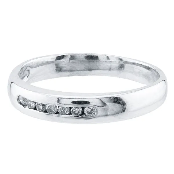 14K White Gold Diamond Channel Set Wedding Band Image 2 John Anthony Jewellers Ltd. Kitchener, ON