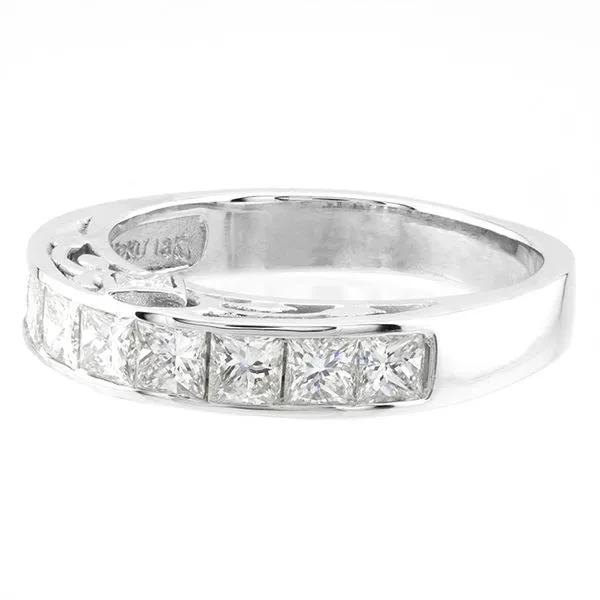 18K White Gold Princess Cut Diamond Anniversary Band Image 2 John Anthony Jewellers Ltd. Kitchener, ON