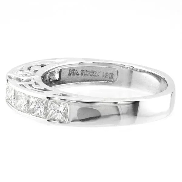 18K White Gold Princess Cut Diamond Anniversary Band Image 3 John Anthony Jewellers Ltd. Kitchener, ON