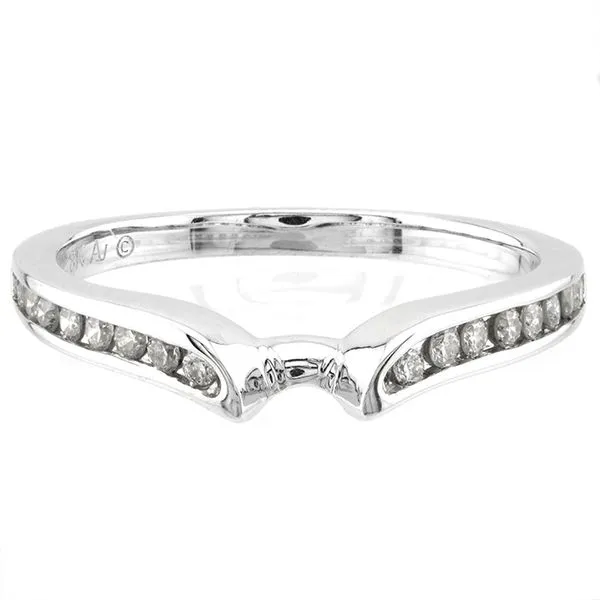 18K White Gold Diamond Shadow Wedding Band John Anthony Jewellers Ltd. Kitchener, ON