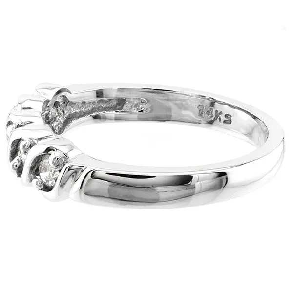 14K White Gold Diamond Anniversary Band Image 3 John Anthony Jewellers Ltd. Kitchener, ON
