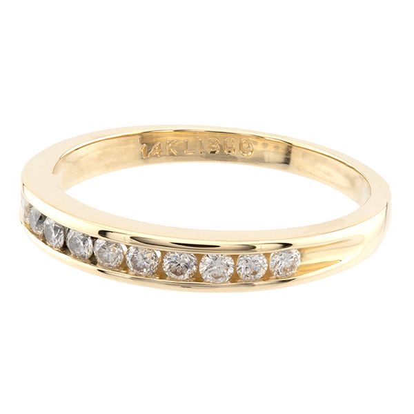 14K Yellow Gold Diamond Wedding Band Image 2 John Anthony Jewellers Ltd. Kitchener, ON