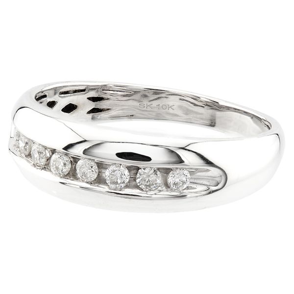 10K White Gold Channel Set Wedding Band Image 2 John Anthony Jewellers Ltd. Kitchener, ON