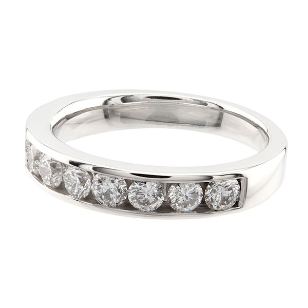 14K White Gold Channel Set Wedding Band Image 2 John Anthony Jewellers Ltd. Kitchener, ON