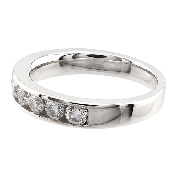 14K White Gold Channel Set Wedding Band Image 3 John Anthony Jewellers Ltd. Kitchener, ON