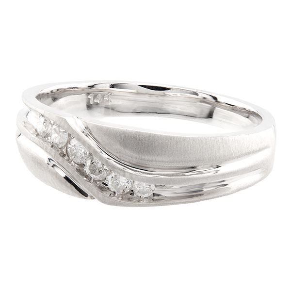 14K White Gold Diamond Wedding Band Image 2 John Anthony Jewellers Ltd. Kitchener, ON