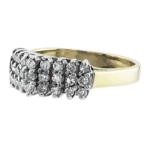 14K Yellow Gold Stairway Diamond Fashion Ring Image 2 John Anthony Jewellers Ltd. Kitchener, ON