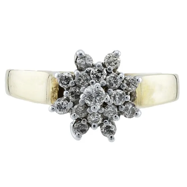 10K Yellow Gold Cluster Diamond Fashion Ring John Anthony Jewellers Ltd. Kitchener, ON