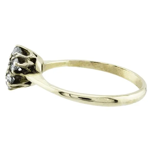10K Yellow Gold Cluster Diamond Fashion Ring Image 3 John Anthony Jewellers Ltd. Kitchener, ON