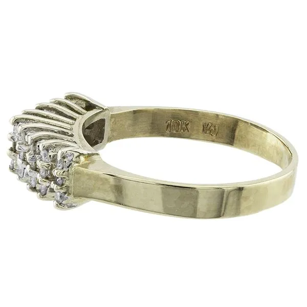 10K Yellow Gold Stairway Diamond Fashion Ring Image 3 John Anthony Jewellers Ltd. Kitchener, ON