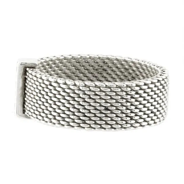 Sterling Silver Tiffany & Co. Somerset Mesh Diamond Fashion Ring Image 3 John Anthony Jewellers Ltd. Kitchener, ON