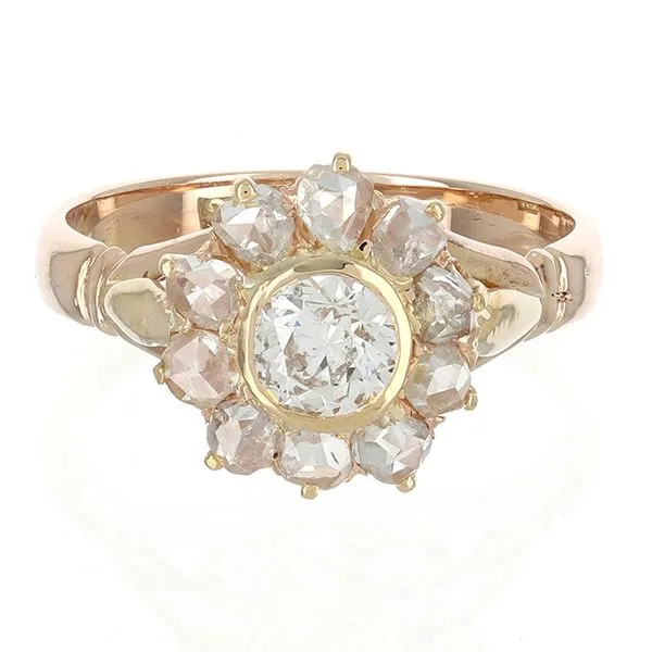 9K Gold Split Shank Halo Diamond Fashion Ring John Anthony Jewellers Ltd. Kitchener, ON