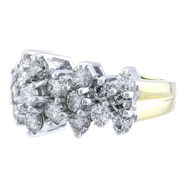 14K Gold Cluster Diamond Fashion Ring Image 2 John Anthony Jewellers Ltd. Kitchener, ON