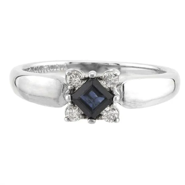 14K White Gold Blue Sapphire and Diamond Ring John Anthony Jewellers Ltd. Kitchener, ON