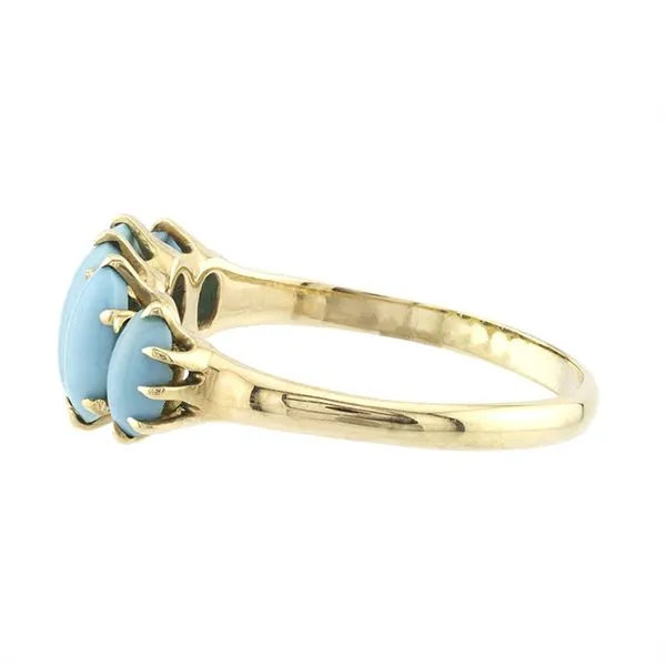 Estate 10K Yellow Gold Turquoise Ring Image 3 John Anthony Jewellers Ltd. Kitchener, ON