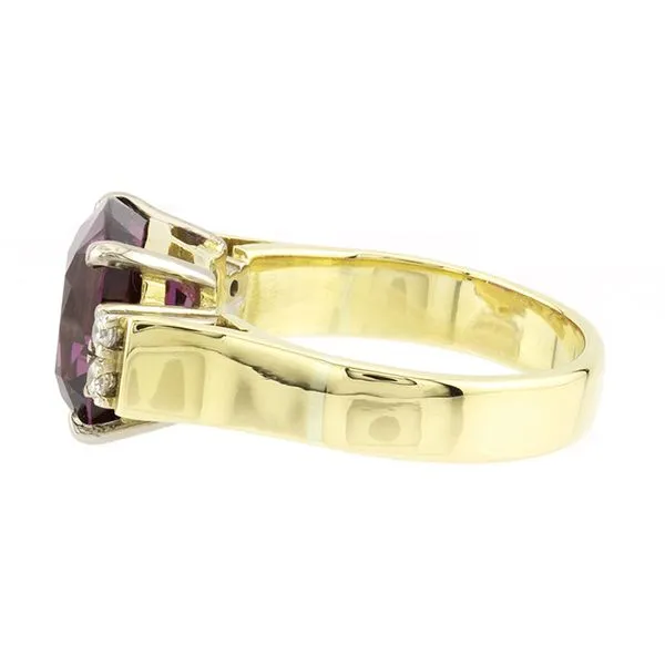 Estate 9K Gold Rhodolite Garnet and Diamond Ring Image 3 John Anthony Jewellers Ltd. Kitchener, ON