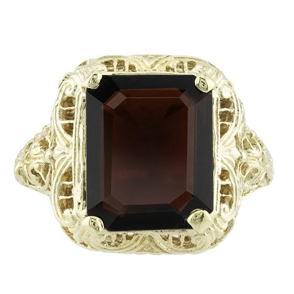 Estate 10K Yellow Gold Garnet Ring John Anthony Jewellers Ltd. Kitchener, ON