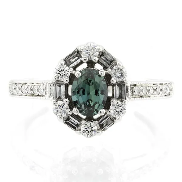 Estate Platinum Alexandrite Ring John Anthony Jewellers Ltd. Kitchener, ON