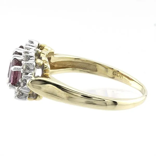 14K Yellow Gold Ruby and Diamond Ring Image 3 John Anthony Jewellers Ltd. Kitchener, ON