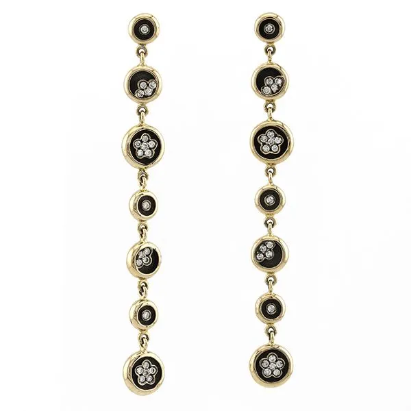 Estate Pasquale Bruni Rose Gold Diamond Dangle Stud Earrings John Anthony Jewellers Ltd. Kitchener, ON