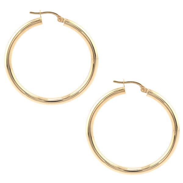 10K Gold Medium Hoop Earrings John Anthony Jewellers Ltd. Kitchener, ON