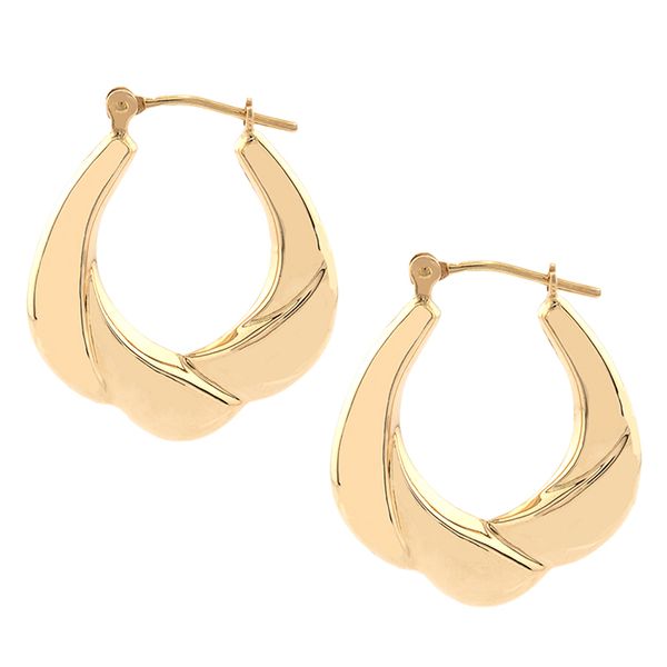 14K Gold Medium Hoop Earrings John Anthony Jewellers Ltd. Kitchener, ON