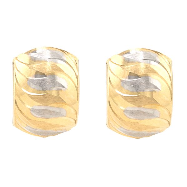 14K Two-Tone Gold Leverback Earrings John Anthony Jewellers Ltd. Kitchener, ON