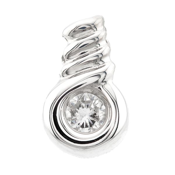 14K White Gold Diamond Solitaire Pendant John Anthony Jewellers Ltd. Kitchener, ON
