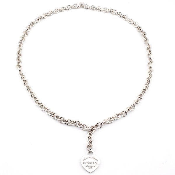 Sterling Silver Heart Tag Necklace Image 2 John Anthony Jewellers Ltd. Kitchener, ON